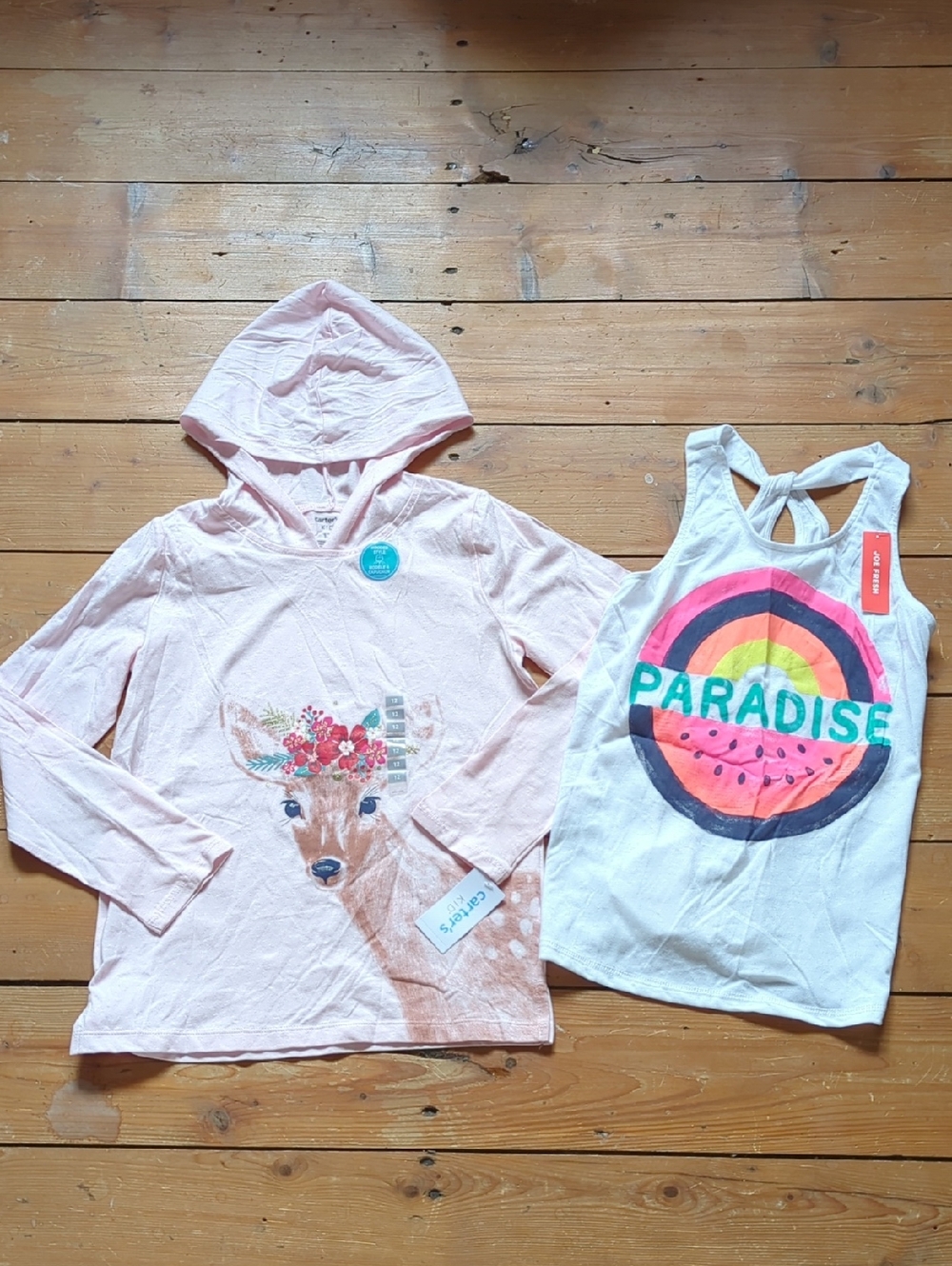 **NWT** Bundle Of Carter's And Joe Fresh Graphic Tops For Girls